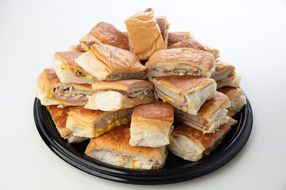
            
                Load image into Gallery viewer, Bandeja de Mini Sandwichitos Cubano
            
        